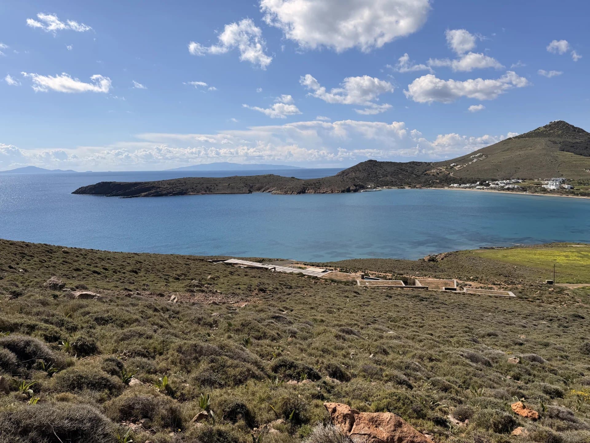 Between Sky and Sea – Rare Panoramic Plot Over Molos Bay, Paros - Image 2