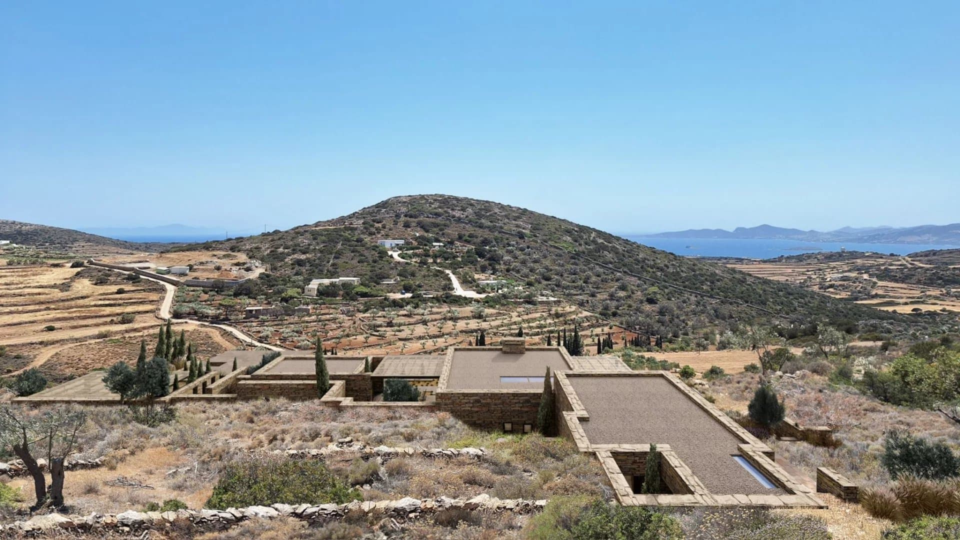 FOR SALE – REVISED PRICE FOR AN OUTSTANDING PROJECT IN PAROS – LAND WITH PRESTIGIOUS ARCHITECTURAL PLANS - Image 1