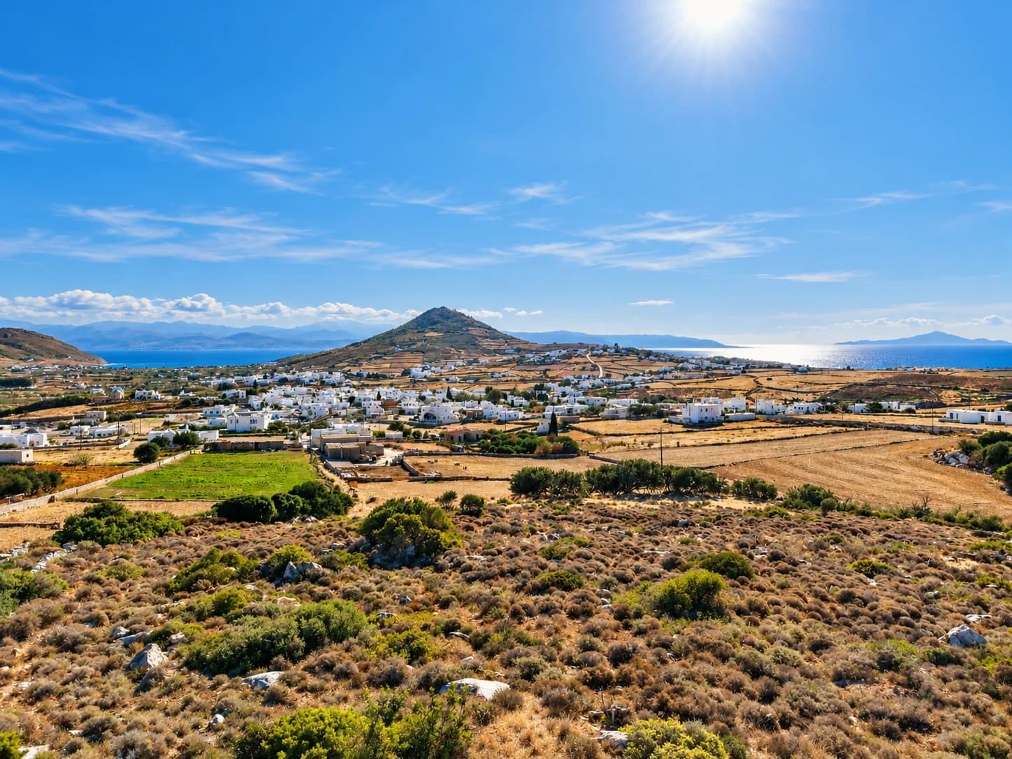 Rare Building Plot within Walking Distance of Prodromos – Open Views towards Kefalos, the Sea & Naxos - Image 1