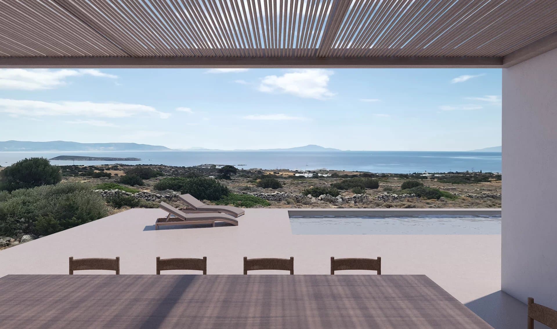 Facing a Horizon Preserved Forever – Sea-View Estate with Approved Permit and Panoramic Aegean Views, Aspro Chorio, Paros - Image 4
