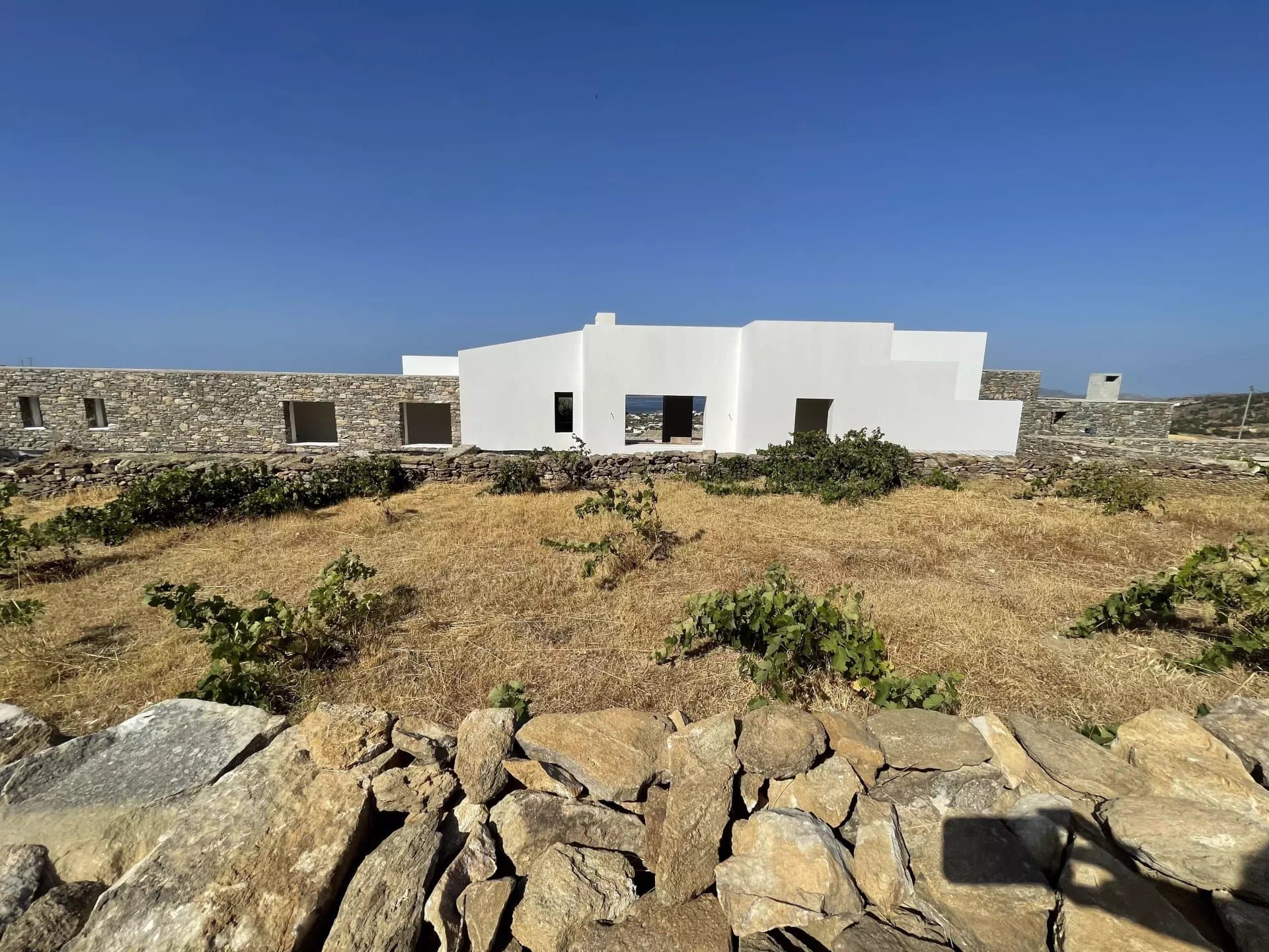Elegant Stone Estate with Sea View – Agkairia, Paros - Image 1