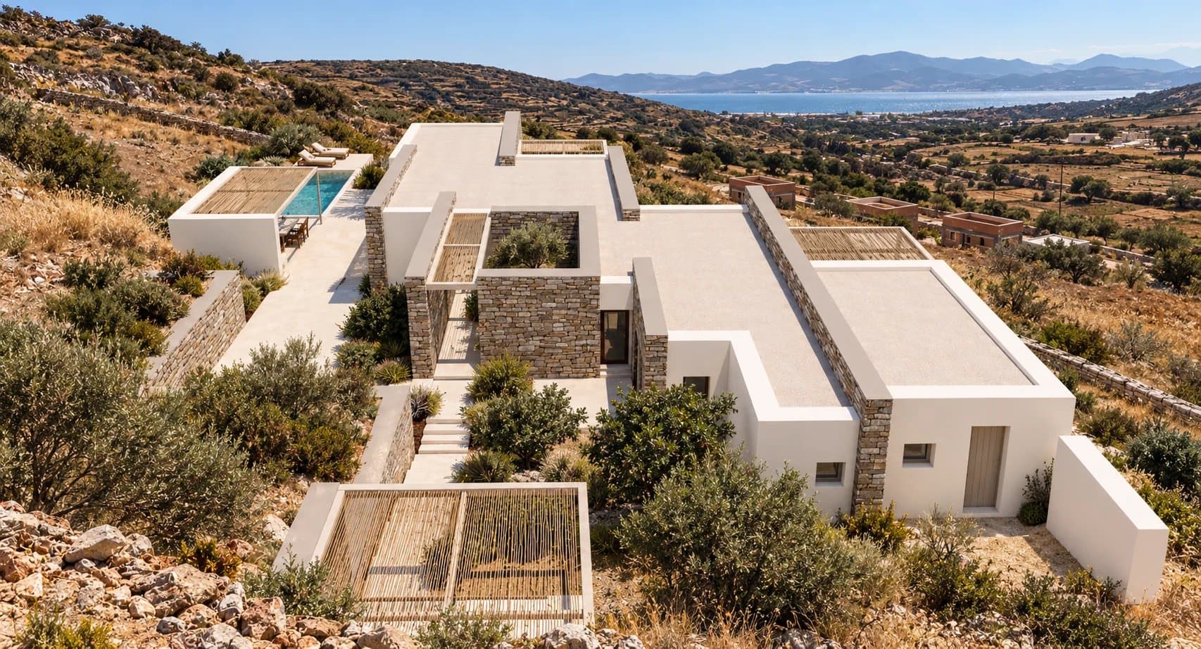 A New Cycladic Estate on the Hills of Agkairia, Paros — Panoramic Views, Contemporary Architecture & Absolute Privacy - Image 2